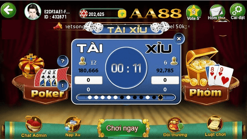 Tài xỉu đổi thưởng aa88